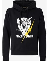 Roberto Cavalli - Sweatshirt With Jaguar And Lightning - Lyst
