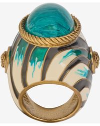 Roberto Cavalli - Ray Of Sea Print Ring - Lyst