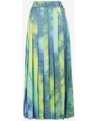 Roberto Cavalli - Tie-Dye Midi Skirt - Lyst