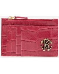 Roberto Cavalli - Crocodile-Effect Coin Purse - Lyst