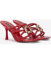 Roberto Cavalli - Sandals With Jewel Details - Lyst