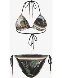 Roberto Cavalli - Jewellery Foulard Print Bikini - Lyst