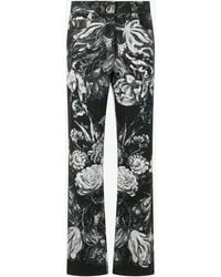 Roberto Cavalli - Jeans With Fiammingo Flowers Print - Lyst