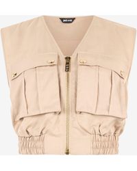 Roberto Cavalli - Crop Top With Utility Pockets - Lyst