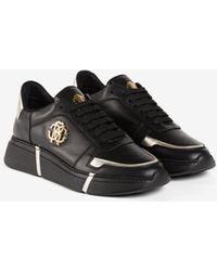 Roberto Cavalli Rc Monogram Sneakers - Black