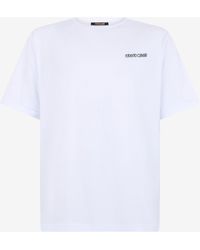 Roberto Cavalli - Logo T-Shirt With Leopard Graphic - Lyst