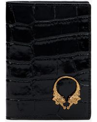 Roberto Cavalli - Crocodile-Embossed Leather Wallet - Lyst
