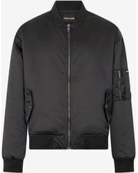 Roberto Cavalli - Bomber Jacket With Monogram Rc - Lyst