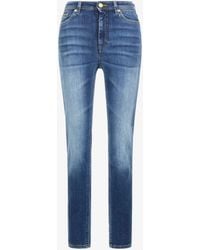 Roberto Cavalli - Skinny Jeans With Rc - Lyst