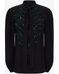Roberto Cavalli - Embellished Blouse - Lyst