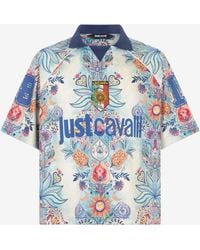 Roberto Cavalli - Tropical Garden Print T-Shirt - Lyst