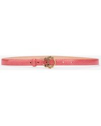 Roberto Cavalli - Leather Belt With Snake Buckle - Lyst