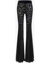 Roberto Cavalli - Ray Of Print Velvet Pants - Lyst