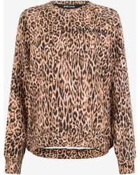 Roberto Cavalli - Leopard Print Sweatshirt - Lyst