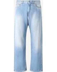 Roberto Cavalli - Jeans With Faded Detailing - Lyst