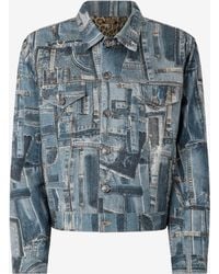 Roberto Cavalli - Capsule Collection Patchwork Denim Jacket - Lyst