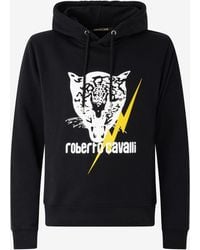 Roberto Cavalli - Sweatshirt With Jaguar And Lightning - Lyst