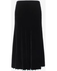 Roberto Cavalli - Beaded-Trim High-Waisted Skirt - Lyst