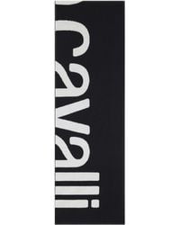 Roberto Cavalli - Wool Blend Scarf With Logo - Lyst