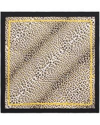 Roberto Cavalli - Silk Scarf With Pop Jaguar Print - Lyst