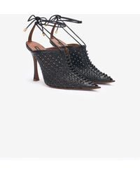 Roberto Cavalli - Woven Lace-Up Sabot - Lyst