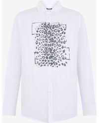 Roberto Cavalli - Shirt With Leopard Motif - Lyst