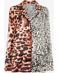 Roberto Cavalli - Murena Print Silk Blend Jacket - Lyst