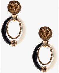 Roberto Cavalli - Logo Drop Earrings - Lyst