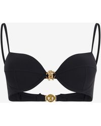 Roberto Cavalli - Bikini Top With Logo Detail - Lyst