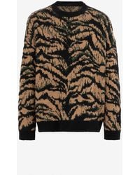 Roberto Cavalli - Maglione Jacquard Con Motivo Freedom - Lyst