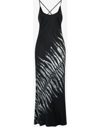 Roberto Cavalli - Long Dress With Tigress Print - Lyst