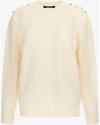 Roberto Cavalli - Long-Sleeved Crewneck Pullover - Lyst