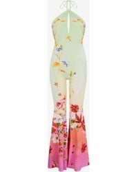 Roberto Cavalli - Miami Flowers Print Jumpsuit - Lyst