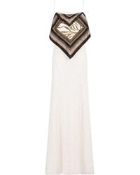 Roberto Cavalli - Zebra Sequin-Embellished Layered Dress - Lyst