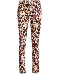 Roberto Cavalli - Heritage Jaguar-Print Skinny Jeans - Lyst