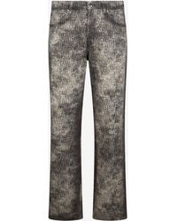 Roberto Cavalli - All-Over Logo Print Jeans - Lyst