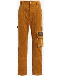 Roberto Cavalli - Pantalon Cargo En Velours Côtelé À Appliqué Animalier Patchwork - Lyst