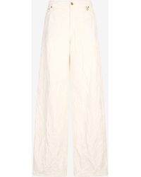 Roberto Cavalli - Wide Leg Structured Trousers - Lyst