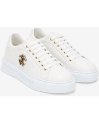 Roberto Cavalli - Sneaker With Mirror Snake Monogram - Lyst