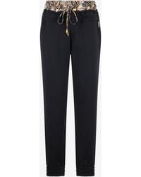 Roberto Cavalli - Sports Pants With Python Print Waistband - Lyst