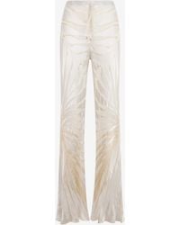 Roberto Cavalli - Trousers With Ray Devoré Print - Lyst