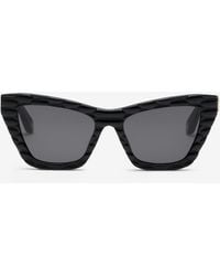 Roberto Cavalli - Sunglasses With Smooth Front And Matelassè Effect On Temples - Lyst