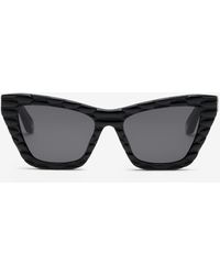 Roberto Cavalli - Sunglasses With Smooth Front And Matelassè Effect On Temples - Lyst