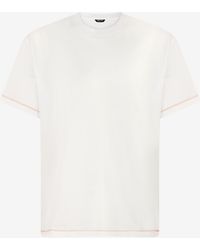 Roberto Cavalli - Camiseta Con Monograma Jc Y Costuras En Contraste - Lyst