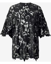 Roberto Cavalli - Lace Top With Floral Macramé - Lyst