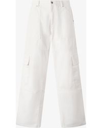 Roberto Cavalli - Python-Print Pants With Pockets - Lyst