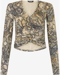 Roberto Cavalli - Haut À Imprimé Python - Lyst