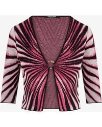 Roberto Cavalli - Ray Of Paradise Print Cardigan - Lyst