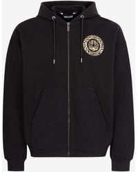 Roberto Cavalli - Just Cavalli Logo-Print Zip Cotton Hoodie - Lyst