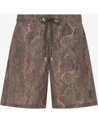 Roberto Cavalli - Bañador En Estampado Dark Python - Lyst